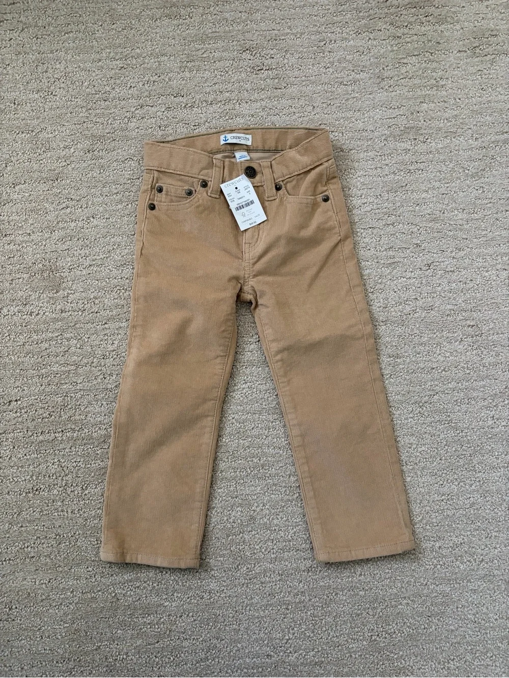 NWT Crewcuts Kids Tan Corduroy Jeans